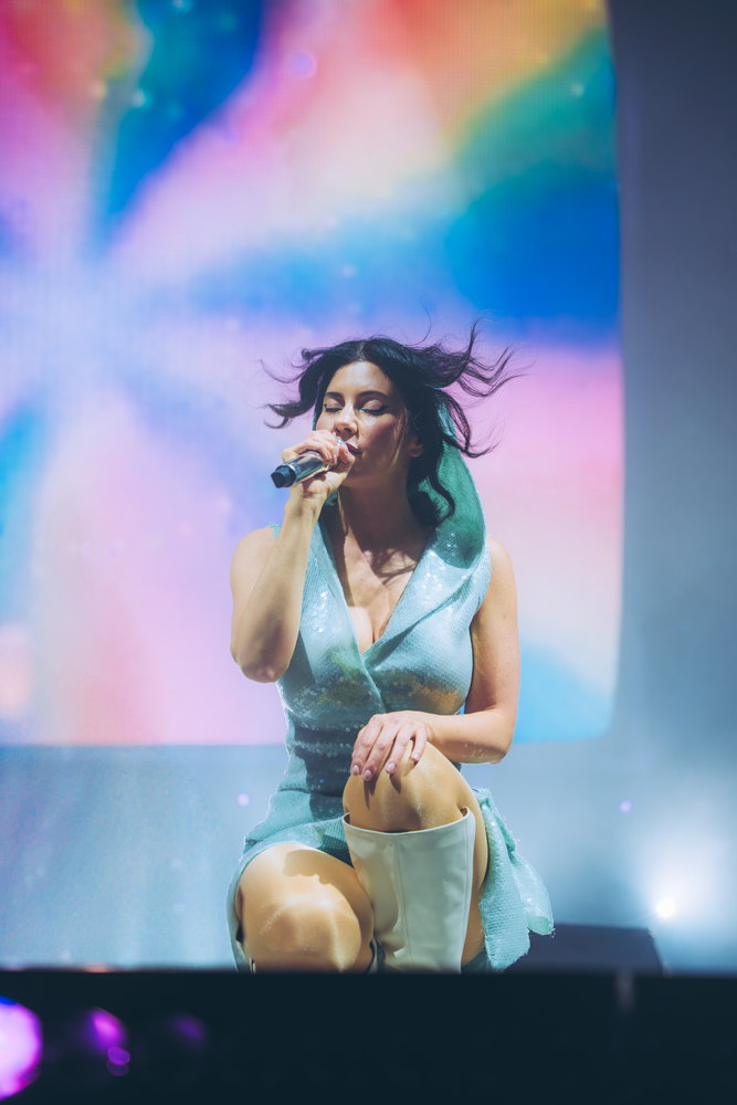 Marina performing on the On the Banks stage, 2026 season